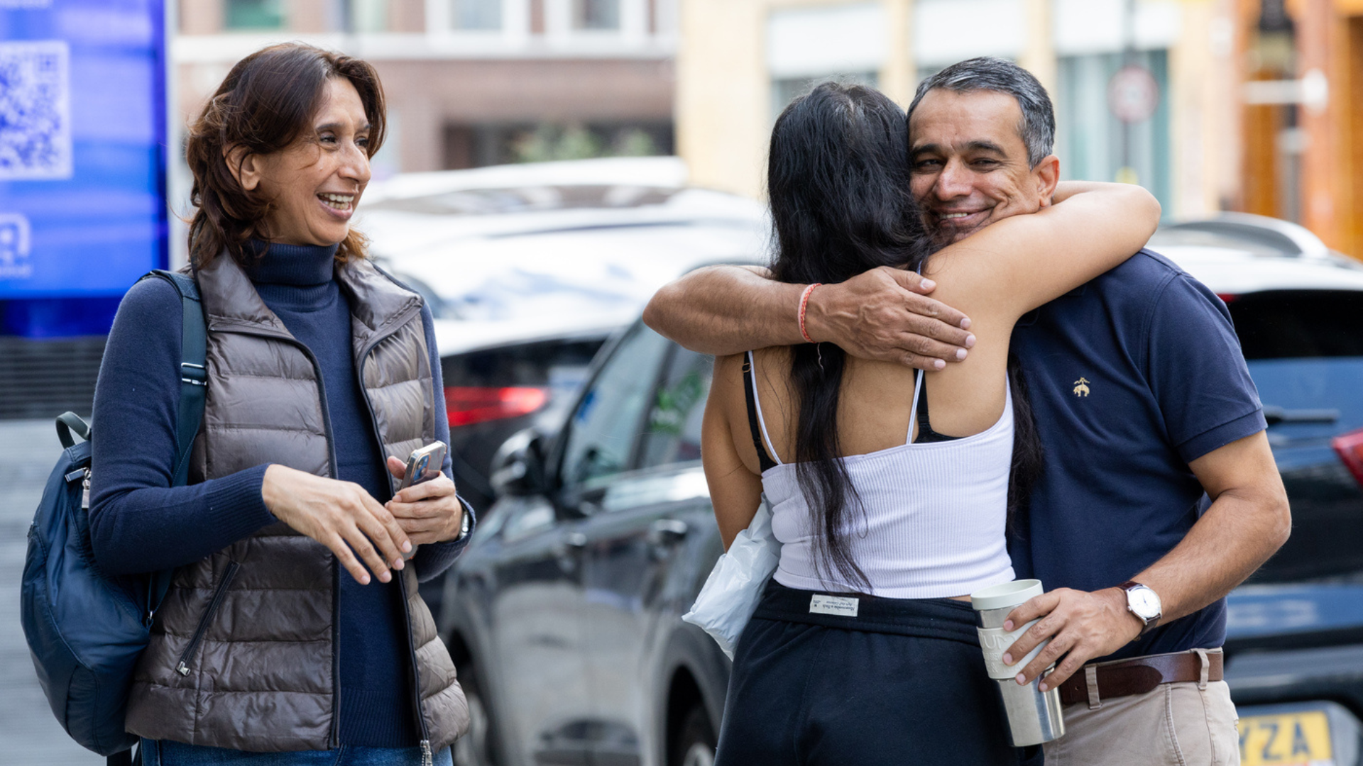 Northeastern student and family